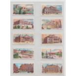 Cigarette cards, Churchman's, Interesting Buildings (set, 50 cards) (mostly vg)