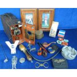 Collectables, an assortment of items to include, 2 small carved Black Forrest bears, an ashtray made