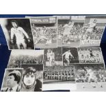 Football press photographs, USSR, approx. 250 b/w press photos, 8" x 10" & smaller, all featuring