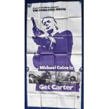 Film poster, US 3-sheet poster for 'Get Carter', starring Michael Caine & Britt Ekland, scarce (