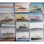 Postcards, a good detailed collection of 85+ Isle of Man Shipping cards inc. Monas Queen, Onward,