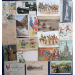 Postcards, an overseas mixed age selection of approx. 90 product advertising cards inc. Forre food