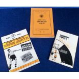 Football, Newport County, 3 booklets, Supporters Club Official Handbook 1956/57, Newport County