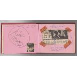 Music Memorabilia, 1960s autograph album containing various pop signatures mostly identified and