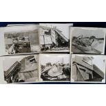 Photographs, Berkshire, Hungerford Railway Disaster, 10 Nov 1971, 16 b/w press photos each approx.
