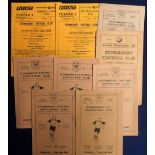 Football programmes, Stowmarket v Bury Town, a collection of 10 programmes 1950/51 - 1978/79 inc.