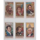 Cigarette cards, USA, Duke's, Great Americans, six cards, Dr. Elisha Kent Kane, Francis Scott Key,