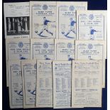 Football programmes Bury Town a collection of 13 programmes 1960/61 and 61/62 inc. Romford Res 60/