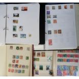 Stamps, Collection of German stamps 1916-37 in a black album together with other albums and sheets