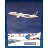 Football posters, World Cup, France, 1998, 7 advertising posters, 24" x 30" & smaller, Air France,