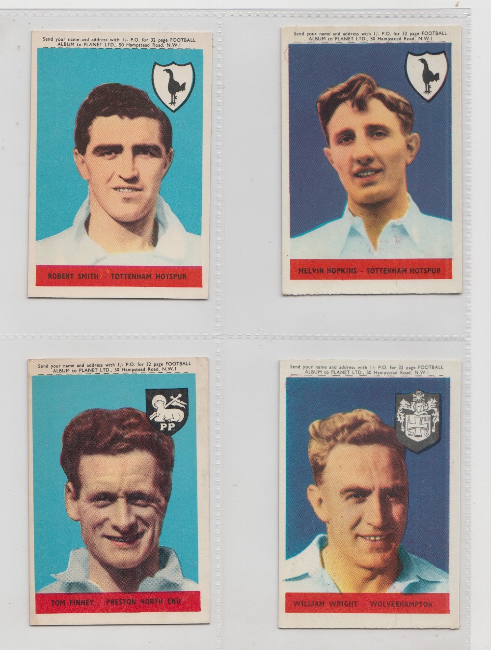 Trade cards, A&BC Gum, Footballers, (Planet, 1-46) 'X' size (set, 46 cards) (gd) - Image 15 of 24