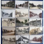 Postcards, Berks, a good collection of 31 cards of Three Mile Cross, Berkshire. RP's include The