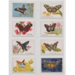 Cigarette cards, B.A.T, Butterflies, (Girls), 'M' size, (set, 50 cards) (gen gd)