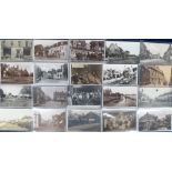 Postcards, Kent, a good selection of approx. 74 UK topographical cards of Kent with RP's of High