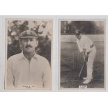 Cigarette cards, Phillips, Cricketers, Premium Issue, PF, Sussex, four cards, nos 55c, 56c, 57c &