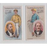 Cigarette cards, Horse Racing, Salmon & Gluckstein, Owners & Jockeys Series, two cards, Duke of