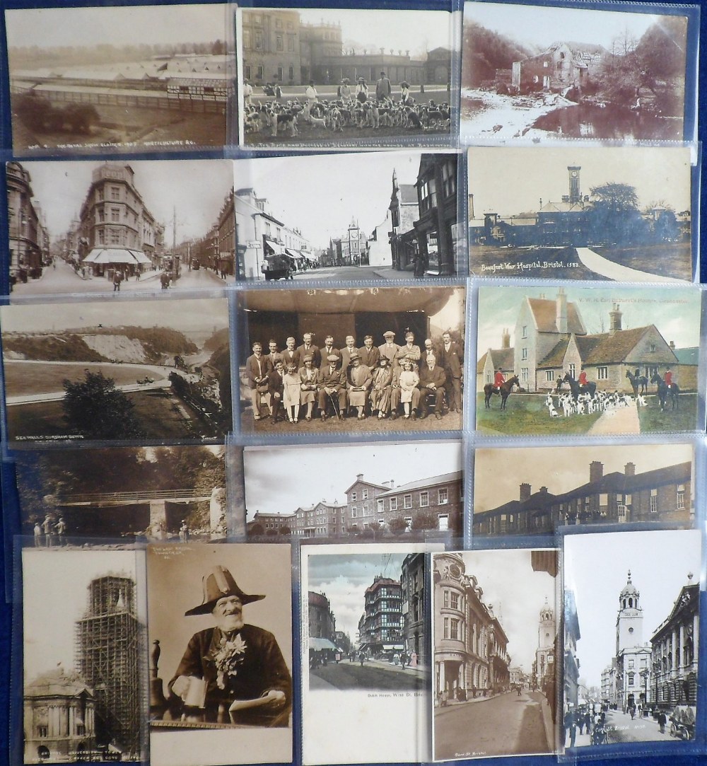 Postcards, a good collection of approx. 70 cards of Gloucester & Bristol and it's environs, with