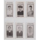 Cigarette cards, Churchman's, Footballers (Brown), six cards, nos 3, 6, 8, 13, 15 & 18 (gd) (6)