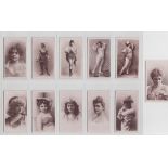 Cigarette cards, USA, ATC, Beauties (20 typeset back, 1 label back), 21 different cards, 11