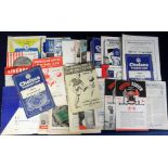 Football Programmes, a collection of 90+ programmes inc. 30+ from the 1950's, noted, Chelsea v