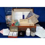 Military, Masonic and Rail Ephemera and Collectables, a quantity of early to mid 20thC notebooks,