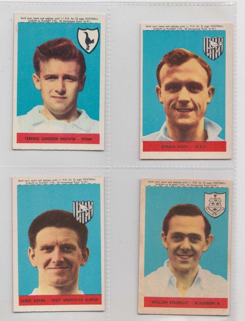 Trade cards, A&BC Gum, Footballers, (Planet, 1-46) 'X' size (set, 46 cards) (gd) - Image 13 of 24