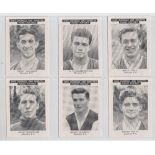 Trade cards, News Chronicle, Footballers, Burnley, two different sets of 12 cards in each, one set