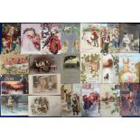 Tony Warr Collection, Postcards, a good broad range of approx. 84 greetings cards. Themes inc.