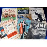 Music, 20thC sheet music to include 1930s Felix the Cat 'Felix Kept On Walking', 'Amy' specially