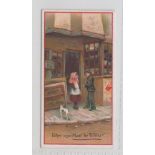 Cigarette card, Wills, Advertising card, 'Father says 'Must be Wills's', 'Passing Clouds' advert