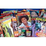 Blues and Soul Magazines, approx. 75 magazines dating from 1978 to 1981. Artists featured on the