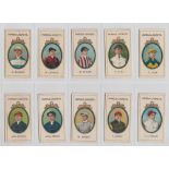 Cigarette cards, Taddy, Famous Jockeys (with frameline) (set, 25 cards) (fair/gd)