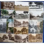 Postcards, a collection of approx. 30 cards of Frimley Green, Surrey and area. Including RP's of The