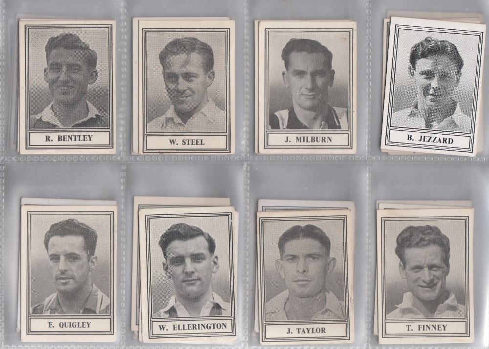 Trade cards, Barratt's, Famous Footballers (New Series) (set, 50 cards plus 1 duplicate) (4 fair,