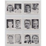 Trade cards, A&BC Gum, Footballers, (In Pairs, 111-220) 'X' size (set, 55 cards) (vg)