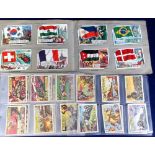 Trade cards, A&BC Gum, Battle Cards, 'X' size (set, 73 cards) (checklist marked, gen gd) sold with