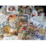 Advertising, Trade Cards, approx. 120 American cards featuring Waterloo Yeasts, Heinz's Pickles,