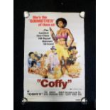 Film poster, Coffy original 1973 film poster (27 1/8" x 40") printed by LPIU (some age toning,