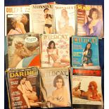 Glamour, collection of approx. 120 mostly 1960s UK & USA glamour magazines, titles inc. Beau, Caper,