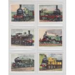 Cigarette cards, Churchman's, 2 'L' size sets, Landmarks in Railway Progress 1st Series (12 cards,