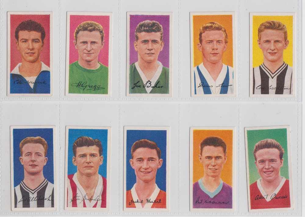 Trade cards, Barratt's, Famous Footballers, A8 (set, 50 cards) (gd/vg)