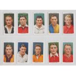 Cigarette cards, Wills, Association Footballers, three different sets, (Frame on back), (No frame on