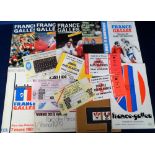 Rugby Union, France v Wales, 9 programmes for matches played on 27 March 1971, 18 January 1975, 17