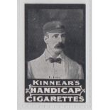 Cigarette card, Kinnear, Australian Cricket Team , type card, Ernest Jones (South Australia) (gd) (