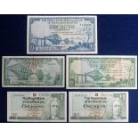 Banknotes, Scotland, five £1 notes, National Commercial Bank of Scotland Limited (3), 16 September