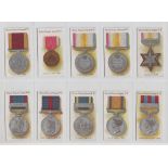 Cigarette cards, Taddy, British Medals & Ribbons (set, 50 cards) (gd/vg)