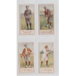 Cigarette cards, Cope's, Cope's Golfers, four type cards, no 20 F.G. Tait, no 21 H.G. Hutchinson, no