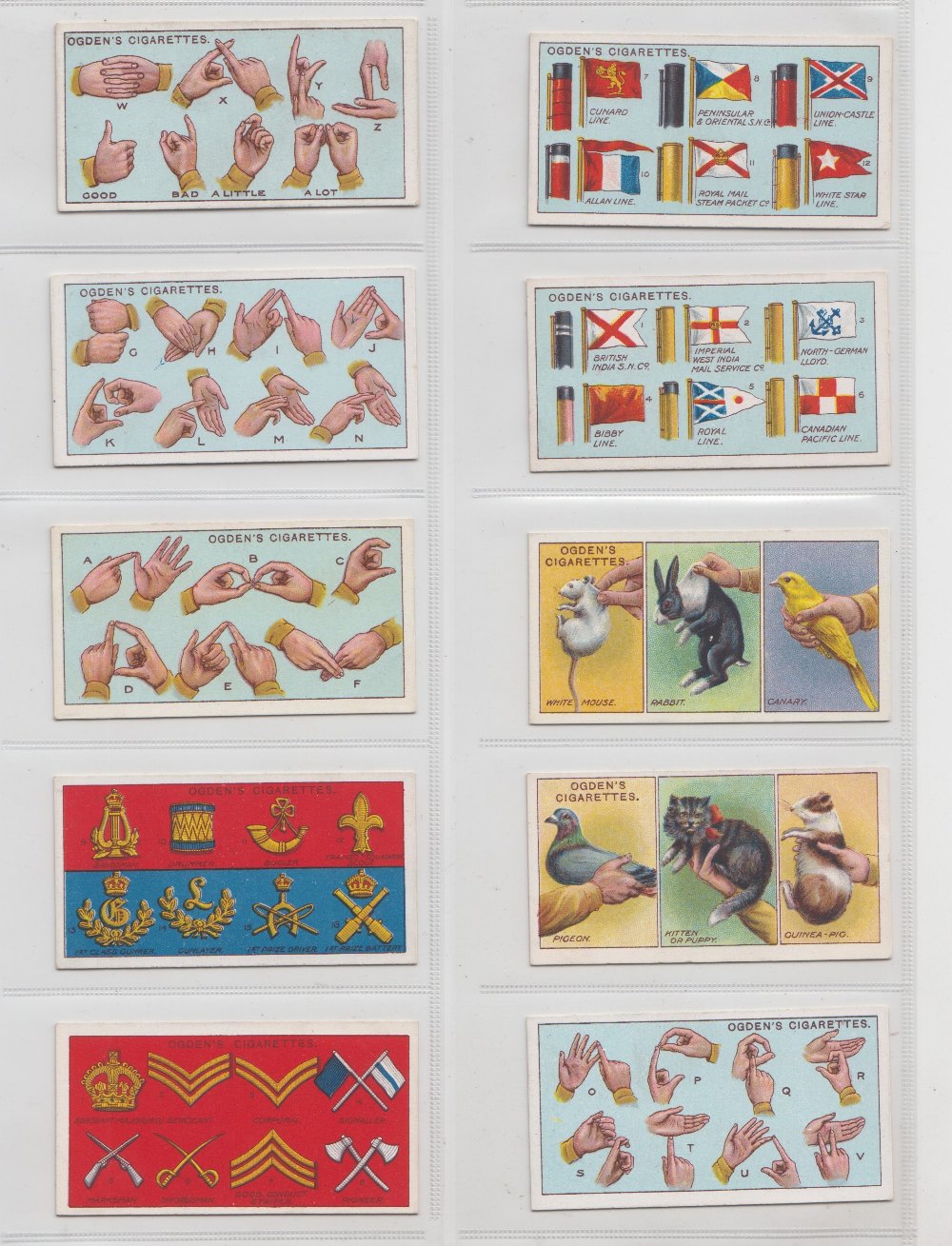 Cigarette cards, Ogden's, 2 sets, Boy Scouts (5th Series ) (25 cards) & Boy Scouts (Different) (set,
