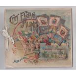 Printed album, USA, Allen & Ginter, City Flags (small piece missing from corner of front cover