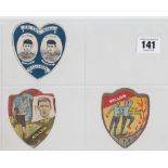 Trade cards, Baines Shields, three Rugby cards, 'On the Ball Millom', 'Get in Millom' & 'Millom, Now